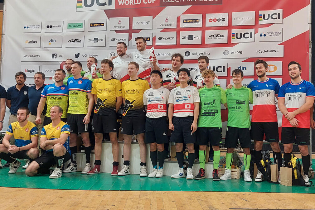 Podest Radball Weltcupfinal 2023